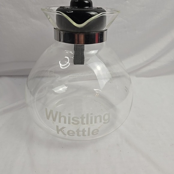 Medelco Other - Medelco Glass Boil Gas Water Stovetop Whistling Kettle Coffee Tea 12 cup